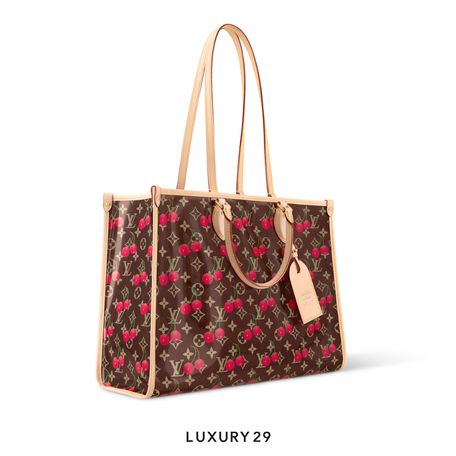 Louis Vuitton LV x TM - OnTheGo GM bag Monogram cherry crystal Brown LOUIS VUITTON