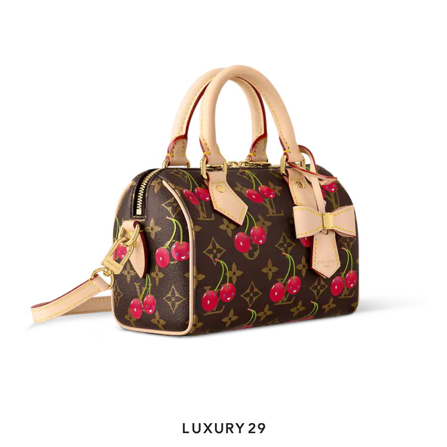 Louis Vuitton LV x TM - Speedy Bandouliere 20 bag Monogram cherry canvas Brown LOUIS VUITTON