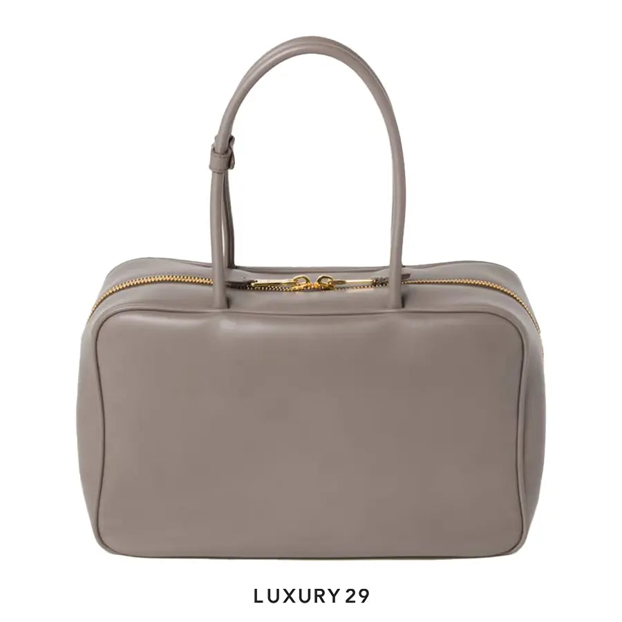 Miu Miu Leather Beau Bag Clay Grey MIU MIU
