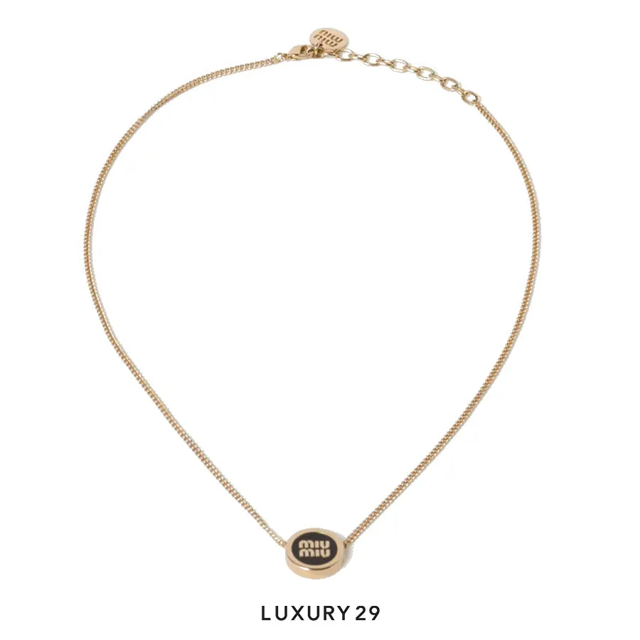Miu Miu Metal necklace Nero