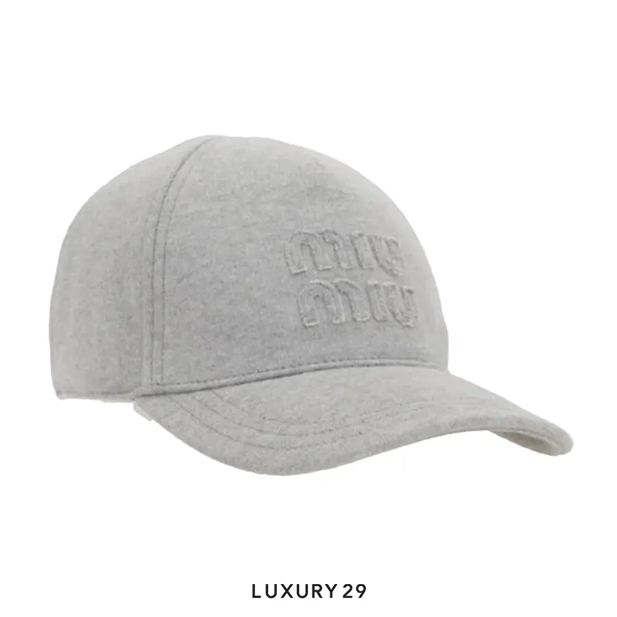 Miu Miu logo-embroidered cap MIU MIU