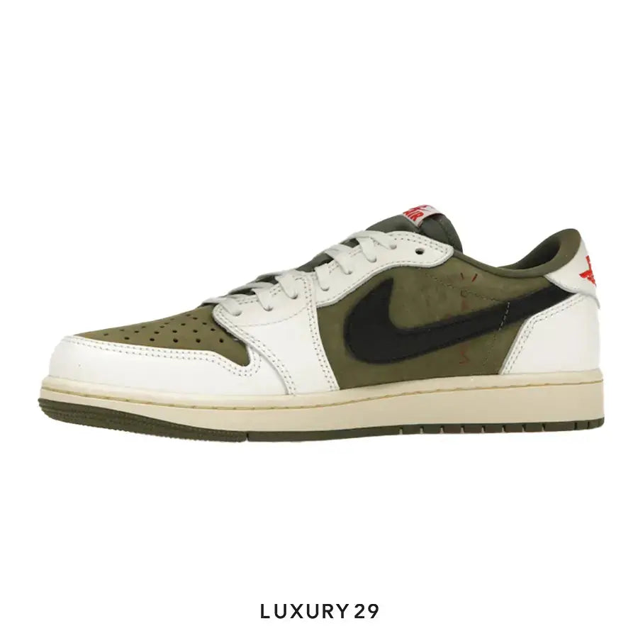 Nike Jordan 1 Retro Low OG SP Travis Scott Olive (Women's) NIKE