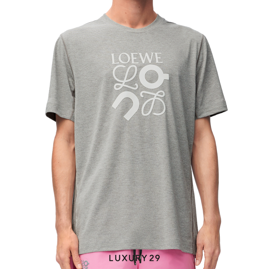 On x Loewe Active T-shirt in technical jersey Grey Melange ON