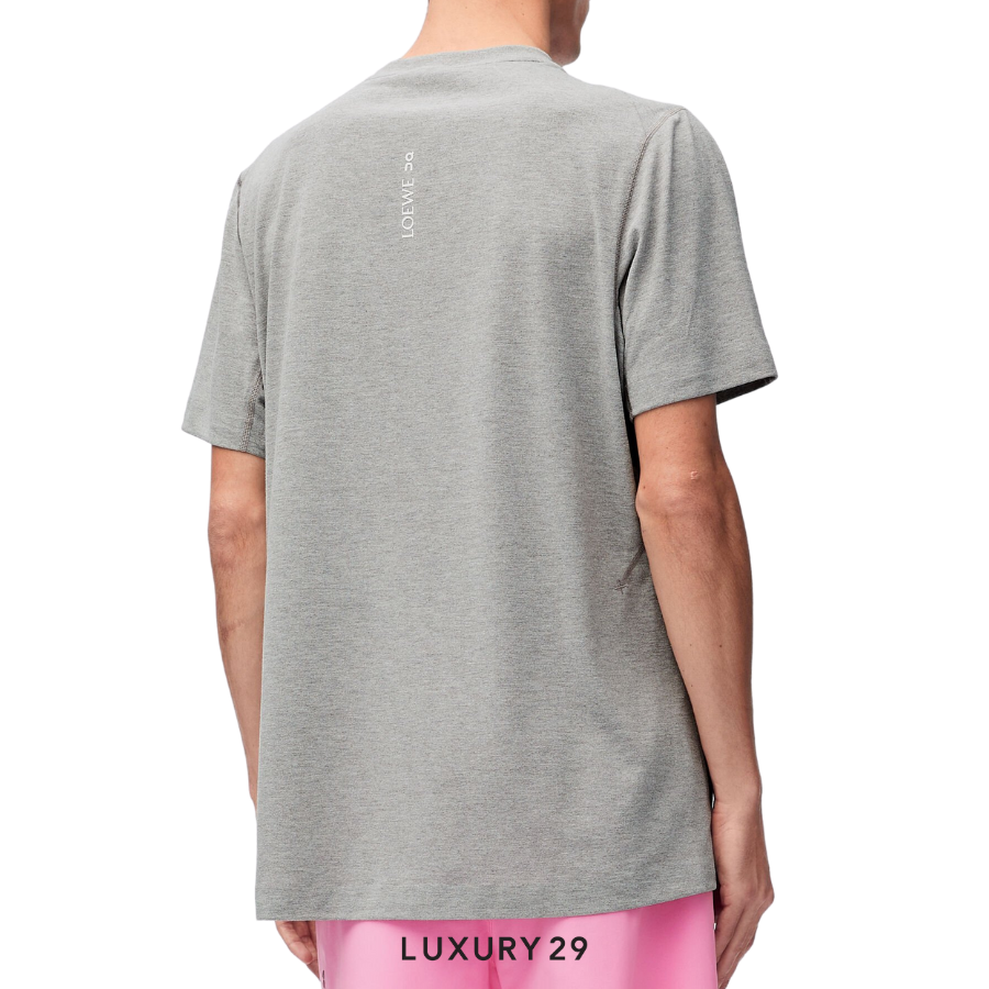 On x Loewe Active T-shirt in technical jersey Grey Melange ON