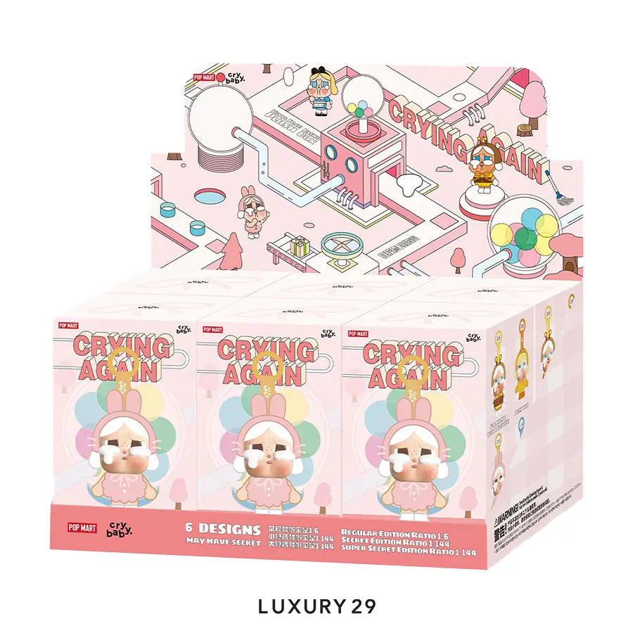 Pop Mart CRYBABY Crying Again Series-Vinyl Face Plush Blind Box POP MART