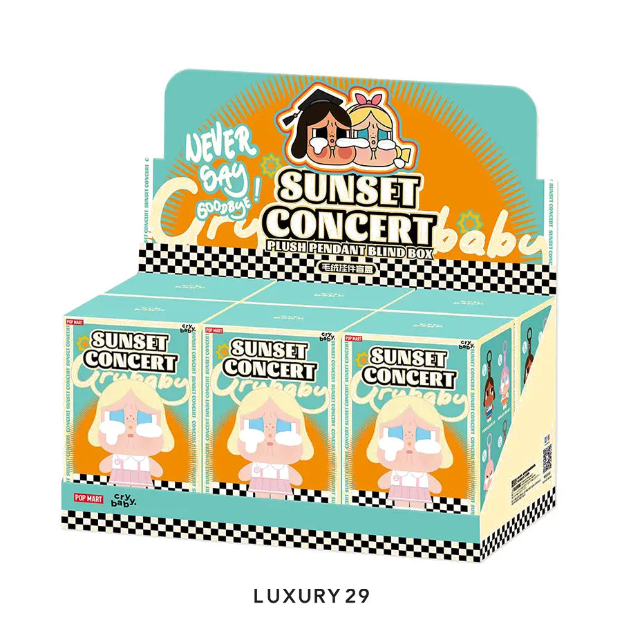 POP MART CRYBABY Sunset Concert Series-Plush Pendant Blind Box POP MART