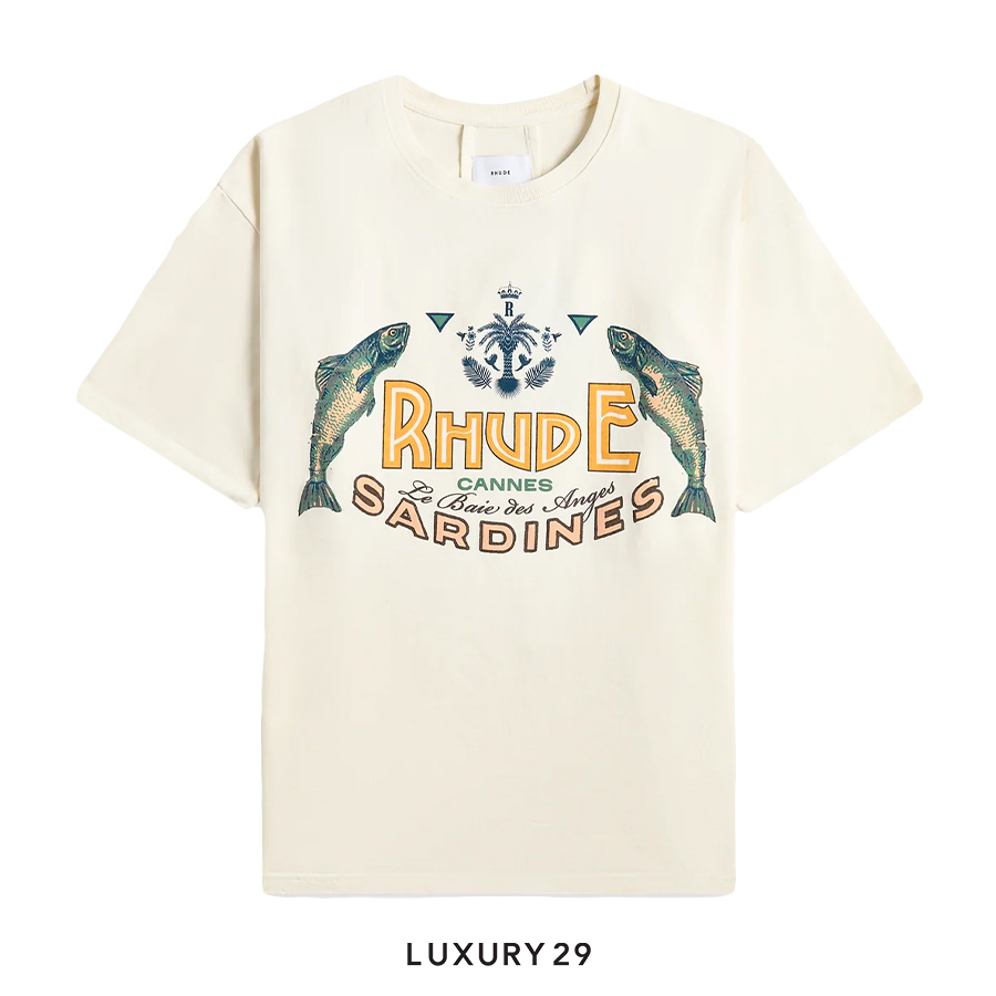 RHUDE Sardines Tee Vintage White RHUDE