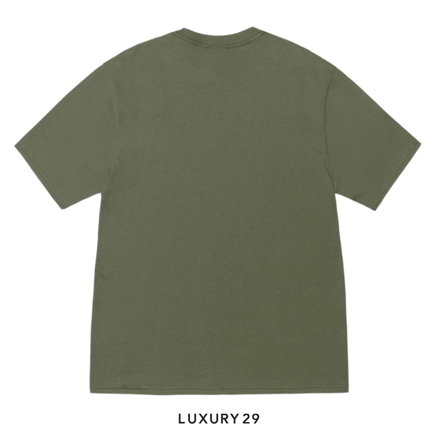 STUSSY SLICED TEE OLIVE STUSSY