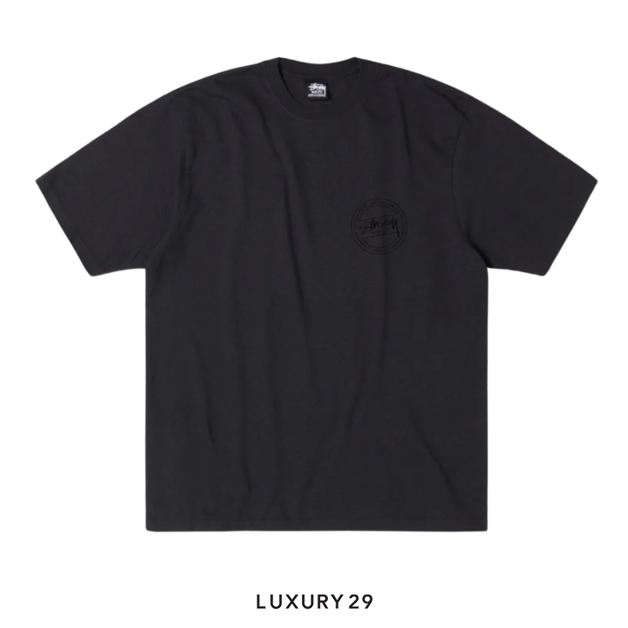 STUSSY WEAR TEE PIGMENT DYED BLACK STUSSY