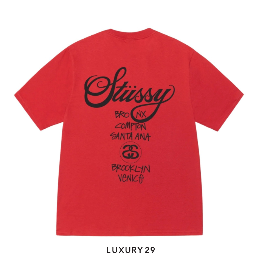 STUSSY WORLD TOUR TEE CAYENE STUSSY