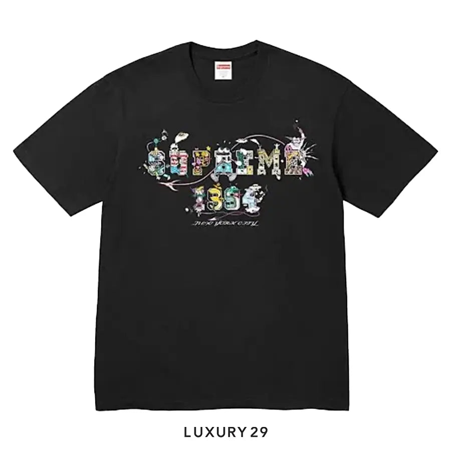 Supreme Varsity SS24 Cotton T-Shirt Black SUPREME
