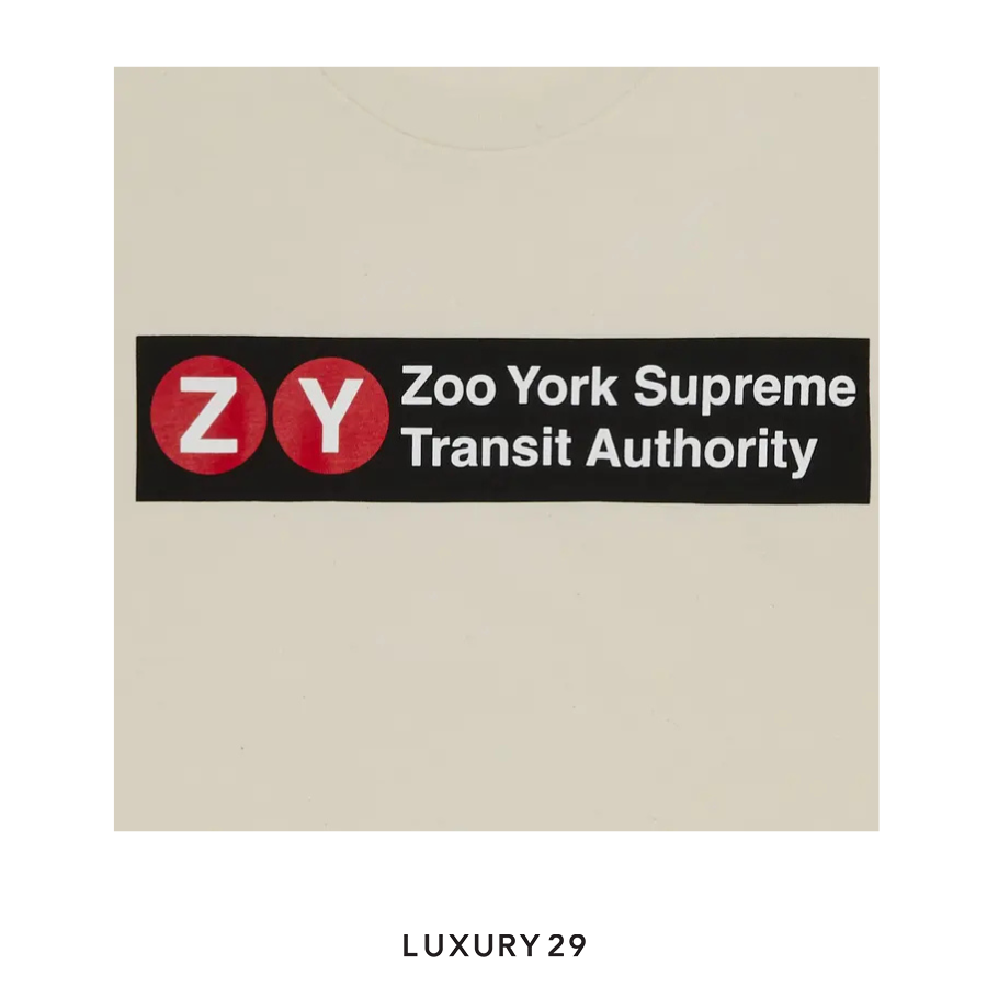 Supreme x Zoo York Transit Tee Natural SUPREME