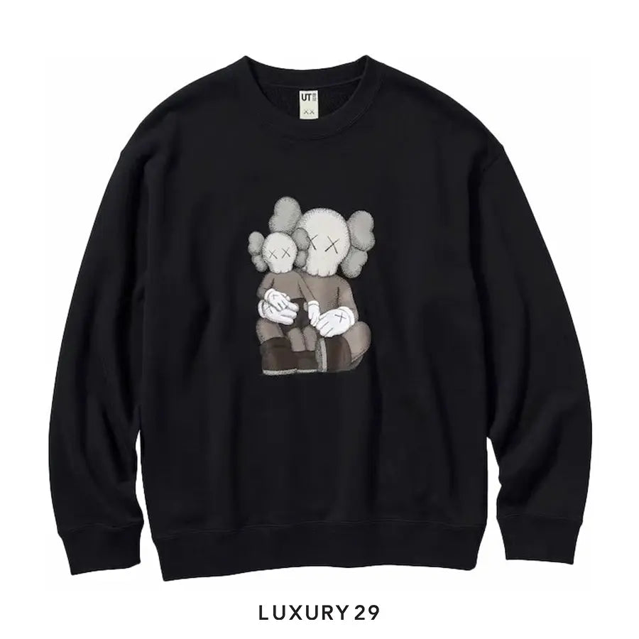 Uniqlo X KAWS Longsleeve Sweatshirt Black UNIQLO