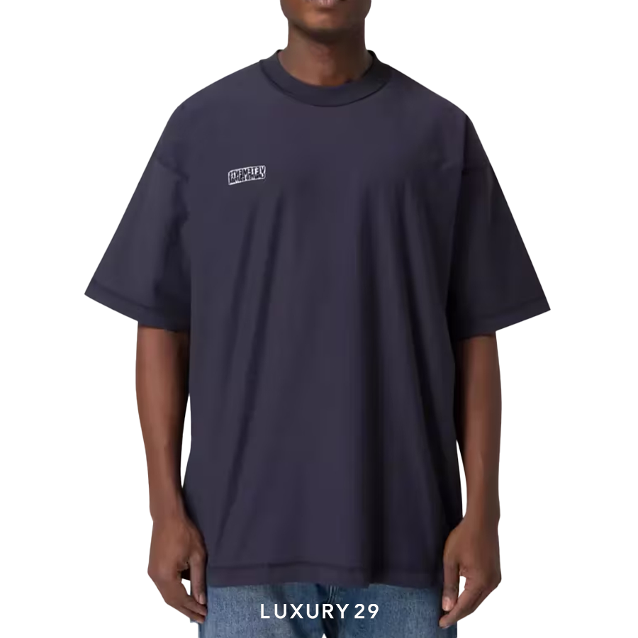 Vetements Inside Out Embroidered Logo T-Shirt Purple VETEMENTS