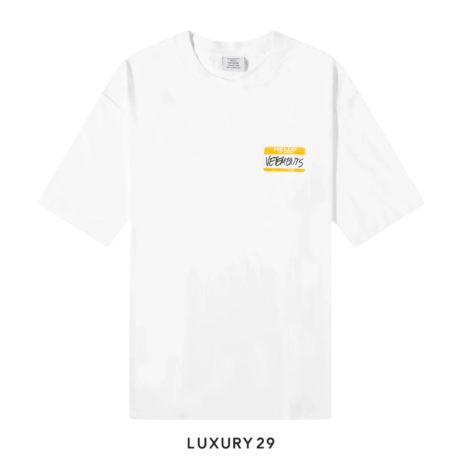 Vetements My Name Is T-Shirt White VETEMENTS