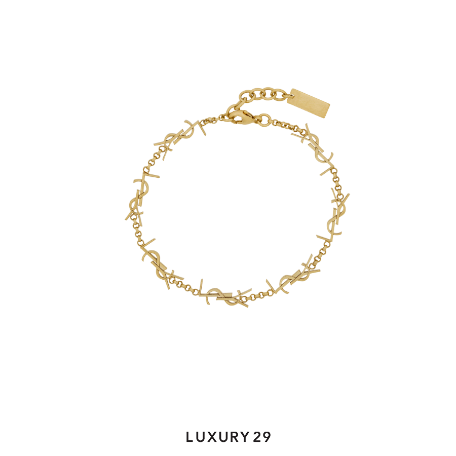 YSL Saint Laurent The Cassandre multi-charm bracelet in metal YSL