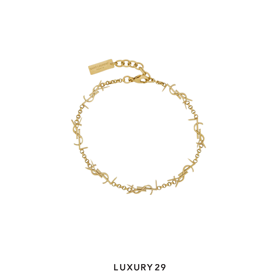 YSL Saint Laurent The Cassandre multi-charm bracelet in metal YSL
